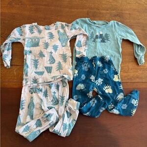 Carter's Blue and Green Forest Pajama Set